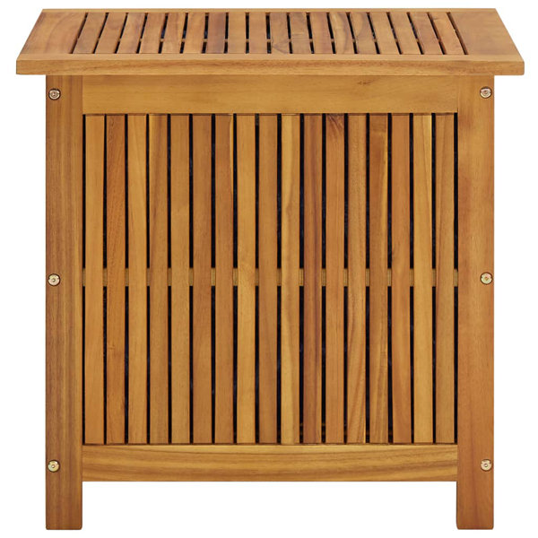 WFX Utility 60cm W 50L Water Resistant Acacia Solid Wood Deck Box in Brown Reviews Wayfair